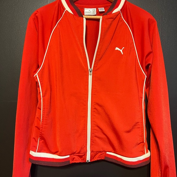 Puma Red Jacket with White Accents - Picture 2 of 16